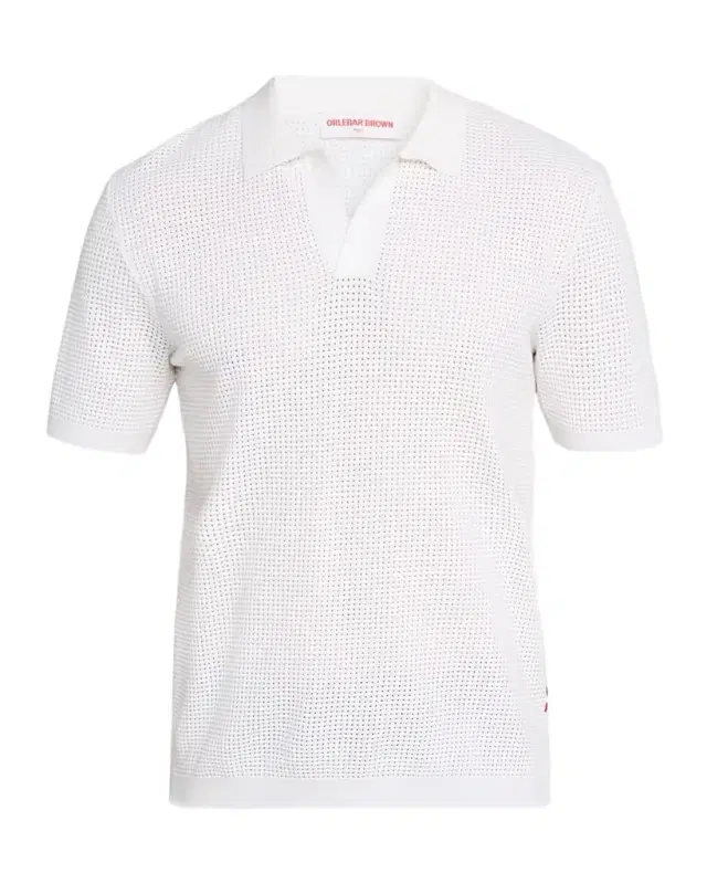 Men 's Roddy Mesh Stitch Polo Shirt
