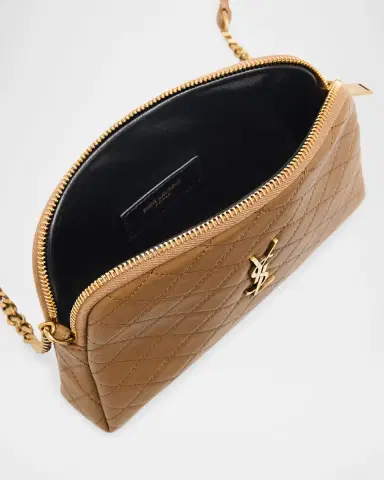 Saint Laurent Gaby Mini YSL Crossbody Bag in Quilted Leather | Thumbnail 3 Saint Laurent Gaby Mini YSL Crossbody Bag in Quilted Leather | Thumbnail 3
