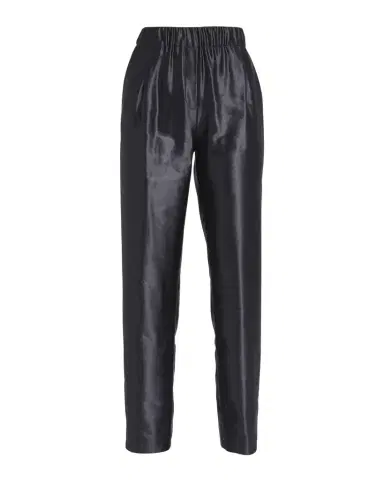 Giorgio Armani Metallic Linen-Silk Straight-Leg Pull-On Trousers | Thumbnail 1 Giorgio Armani Metallic Linen-Silk Straight-Leg Pull-On Trousers | Thumbnail 1