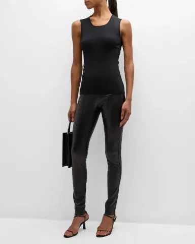 Joseph Scoop-Neck Stretch Silk Tank | Thumbnail 2