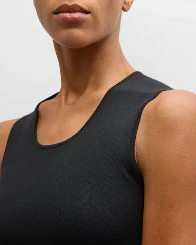 Joseph Scoop-Neck Stretch Silk Tank | Thumbnail 5