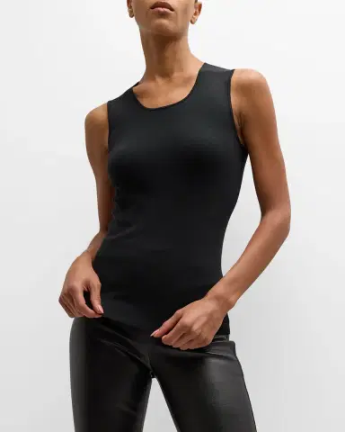 Joseph Scoop-Neck Stretch Silk Tank | Thumbnail 7