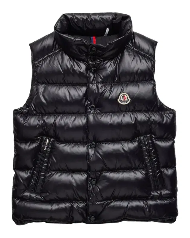 Moncler Kid 's Tib Logo Quilted Vest