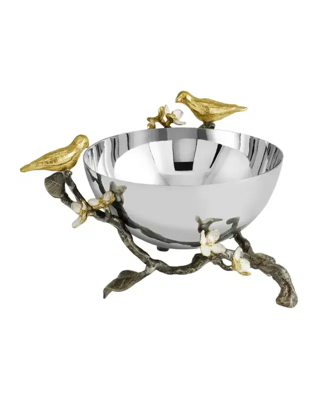 Michael Aram Lovebirds Nut Bowl