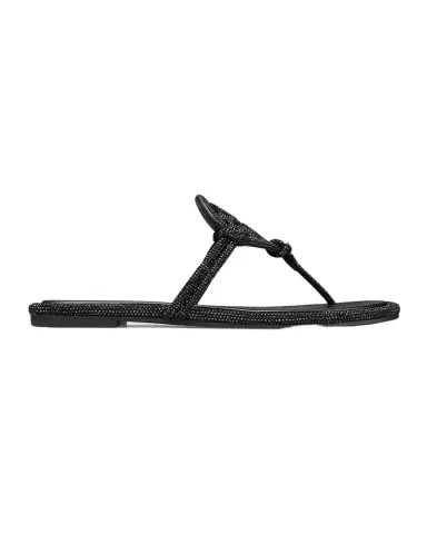 Tory Burch Miller Pave Leather Logo Sandals | Thumbnail 1
