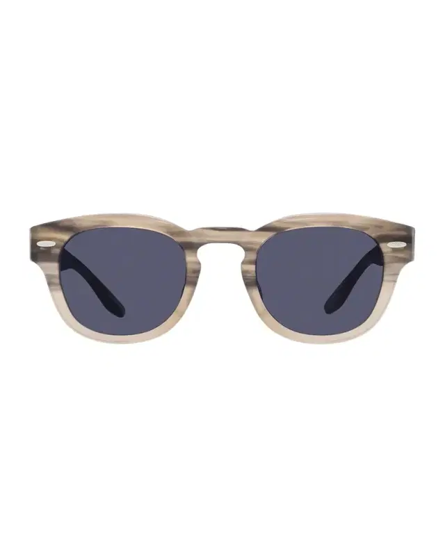 BARTON PERREIRA Men's Demarco Keyhole-Bridge Acetate Rectangle Sunglasses