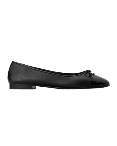 Tory Burch Mixed Leather Cap-Toe Ballerina Flats | Thumbnail 1 Tory Burch Mixed Leather Cap-Toe Ballerina Flats | Thumbnail 1