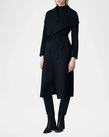 Mackage Mai Wool Belted Wrap Coat | Thumbnail 2 Mackage Mai Wool Belted Wrap Coat | Thumbnail 2