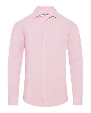 Orlebar Brown Men 's Linen Sport Shirt | Thumbnail 1