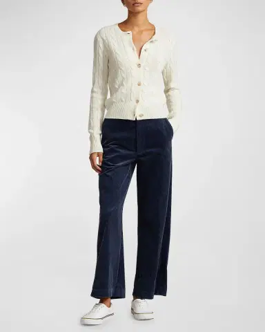 Polo Ralph Lauren Cable-Knit Cashmere Crewneck Cardigan | Thumbnail 2 Polo Ralph Lauren Cable-Knit Cashmere Crewneck Cardigan | Thumbnail 2
