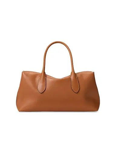 Polo Ralph Lauren Women's Leather Satchel - Cognac | Thumbnail 5
