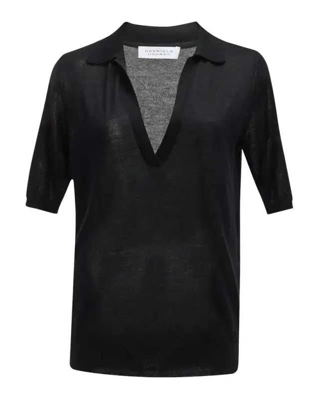 Gabriela Hearst Frank Cashmere Polo Top
