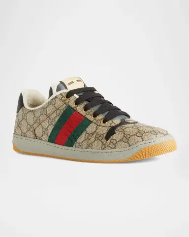 Gucci Men's Screener GG Canvas Low-Top Sneakers | Thumbnail 2