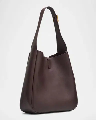 Saint Laurent Le 5 A 7 Large Shoulder Bucket Bag in Smooth Leather | Thumbnail 2