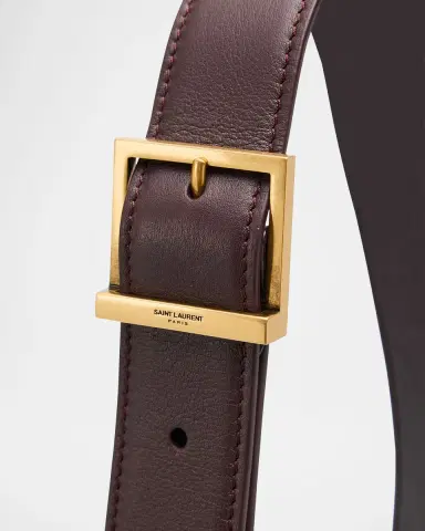 Saint Laurent Le 5 A 7 Large Shoulder Bucket Bag in Smooth Leather | Thumbnail 5