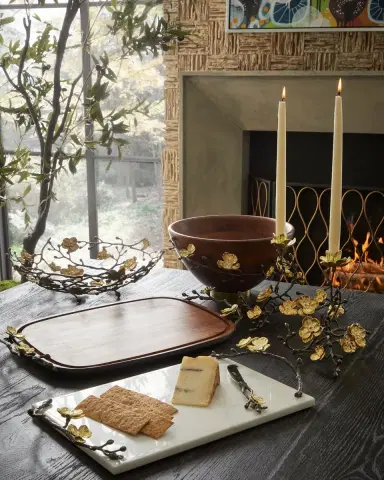 Michael Aram Gold Orchid Centerpiece Bowl | Thumbnail 5