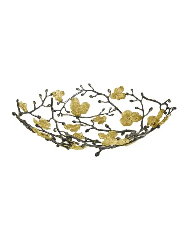 Michael Aram Gold Orchid Centerpiece Bowl