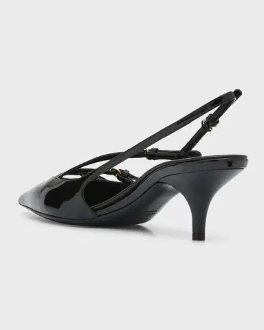 Miu Miu Patent Buckle-Trio Slingback Pumps | Thumbnail 3 Miu Miu Patent Buckle-Trio Slingback Pumps | Thumbnail 3