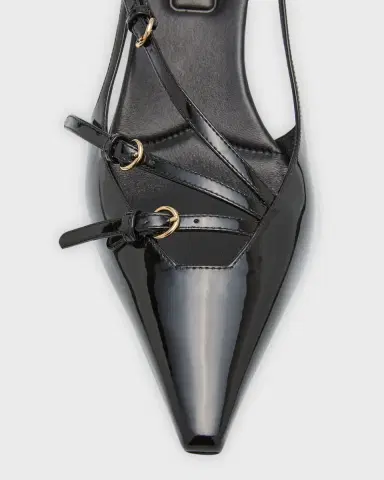 Miu Miu Patent Buckle-Trio Slingback Pumps | Thumbnail 6 Miu Miu Patent Buckle-Trio Slingback Pumps | Thumbnail 6