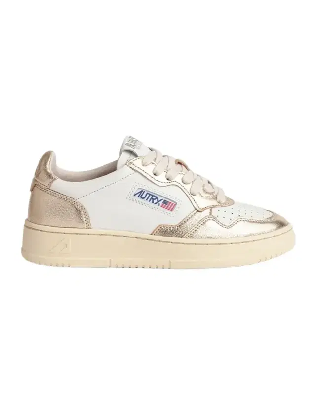 AUTRY Medalist Low-Top Bicolor Leather Sneakers