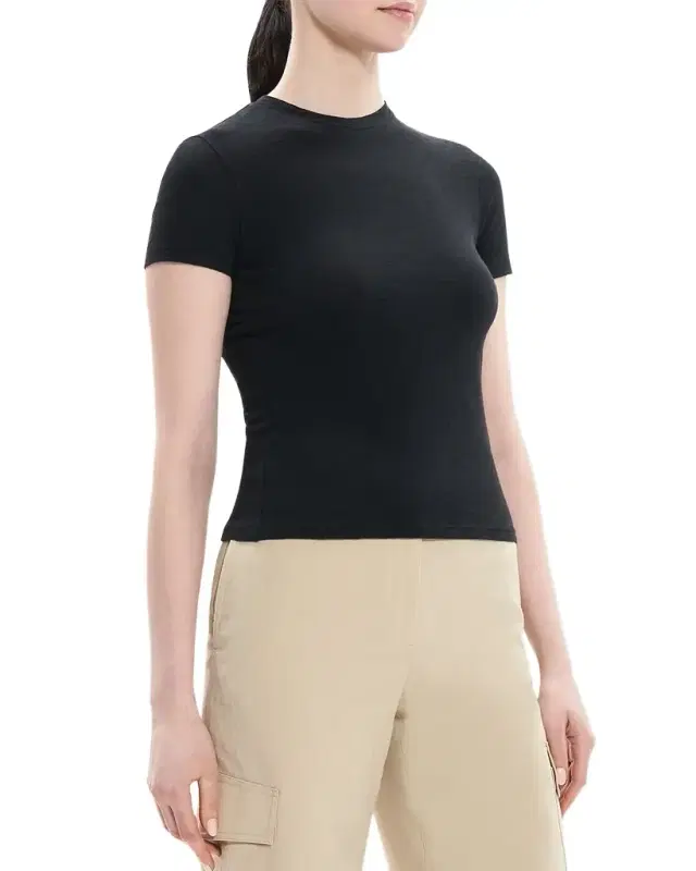 Theory Tiny Tee 2 Nebulous Organic Cotton Top