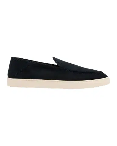 Giorgio Armani Men's Suede Sneaker-Sole Loafers | Thumbnail 1
