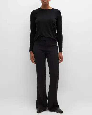 MAJESTIC FILATURES Soft Touch Pleated Crewneck Pullover | Thumbnail 2 MAJESTIC FILATURES Soft Touch Pleated Crewneck Pullover | Thumbnail 2