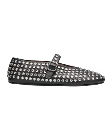 Alaïa Leather Mary Jane Flats With Allover Studs | Thumbnail 1