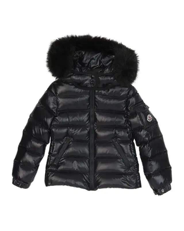 Moncler Kids Bady Faux Fur Quilted Jacket