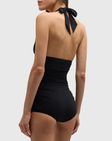 Dolce & Gabbana Halter One-Piece Swimsuit | Thumbnail 3 Dolce & Gabbana Halter One-Piece Swimsuit | Thumbnail 3