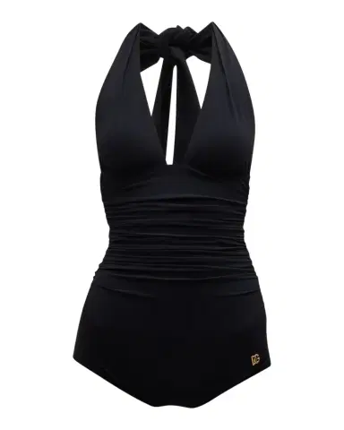 Dolce & Gabbana Halter One-Piece Swimsuit | Thumbnail 1 Dolce & Gabbana Halter One-Piece Swimsuit | Thumbnail 1