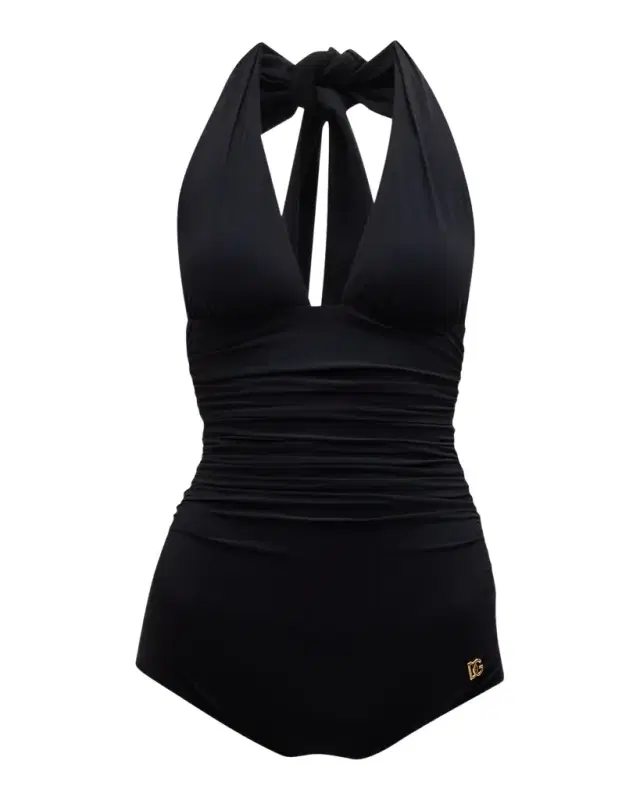 Dolce & Gabbana Halter One-Piece Swimsuit
