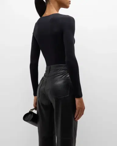 Commando Ballet Long-Sleeve V-Neck Microfiber Bodysuit | Thumbnail 6 Commando Ballet Long-Sleeve V-Neck Microfiber Bodysuit | Thumbnail 6