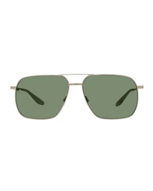 Barton Perreira x 007 Men 's Royale Double-Bridge Titanium Aviator Sunglasses