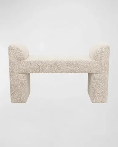 Arteriors Windemere Sherpa Bench - 49" | Thumbnail 2