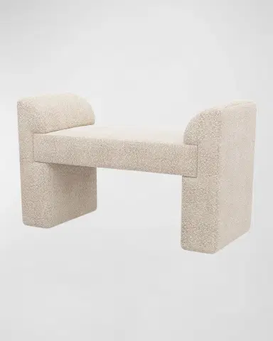 Arteriors Windemere Sherpa Bench - 49" | Thumbnail 3