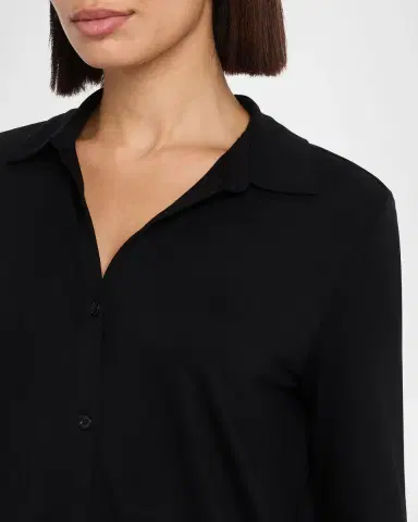 MAJESTIC FILATURES Soft Touch Button-Front Shirt | Thumbnail 5