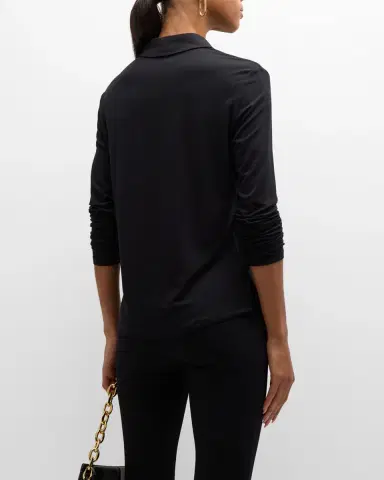 MAJESTIC FILATURES Soft Touch Button-Front Shirt | Thumbnail 6