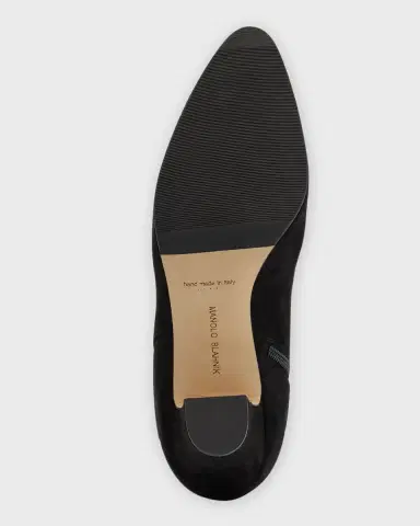 Manolo Blahnik Pitana Suede Block-Heel Knee Boots | Thumbnail 6