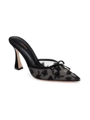 L'Agence Women's Prasad 100MM Mesh Mules - Black Mesh - Size 8.5 | Thumbnail 2