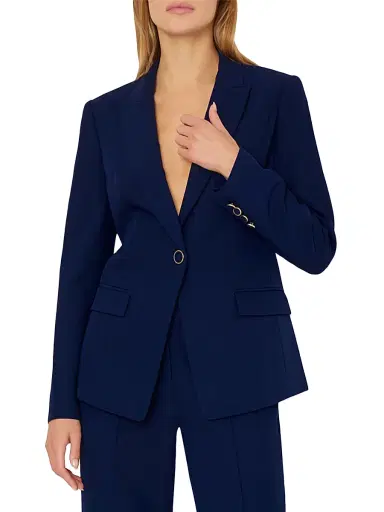 Milly Women's Avery Cady Blazer - Navy - Size 12 | Thumbnail 5 Milly Women's Avery Cady Blazer - Navy - Size 12 | Thumbnail 5