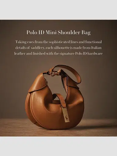 Polo Ralph Lauren Women's Mini Polo ID Leather Shoulder Bag - Black | Thumbnail 9 Polo Ralph Lauren Women's Mini Polo ID Leather Shoulder Bag - Black | Thumbnail 9