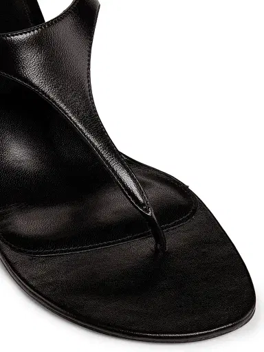 Proenza Schouler Women's Tee 60MM Leather T-Strap Sandals - Black - Size 6.5 | Thumbnail 6