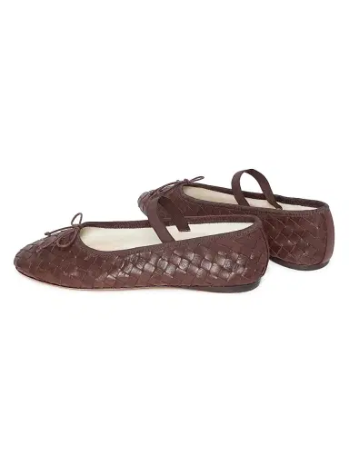 Loeffler Randall Women's Leonie Leather Ballet Flats - Espresso - Size 5 | Thumbnail 3