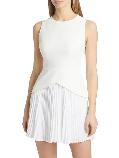 Milly Women's Haddy Pleated Minidress | Thumbnail 3 Milly Women's Haddy Pleated Minidress | Thumbnail 3