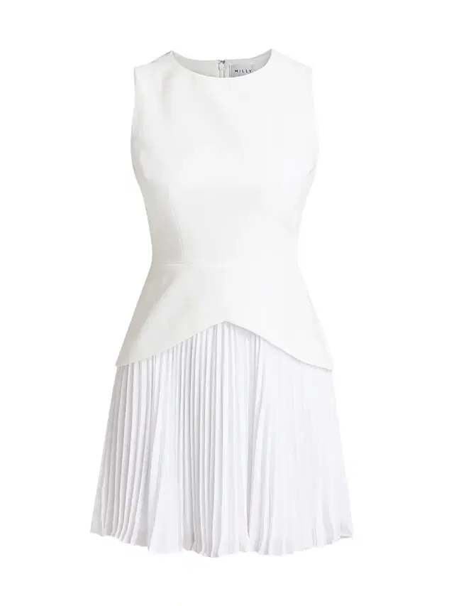 Women's Haddy Pleated Minidress - Ecru