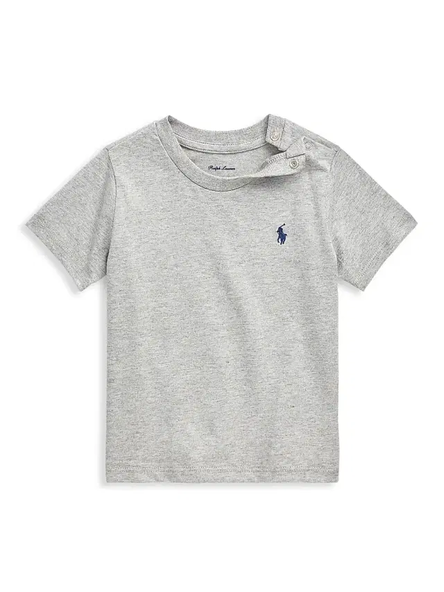 Polo Ralph Lauren Baby Boy's Cotton Jersey T-Shirt - Heather Grey 9 Months
