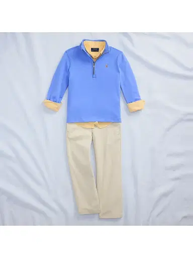 Polo Ralph Lauren Little Boy's & Boy's Flat Front Pants - Sand - Size 8 | Thumbnail 5