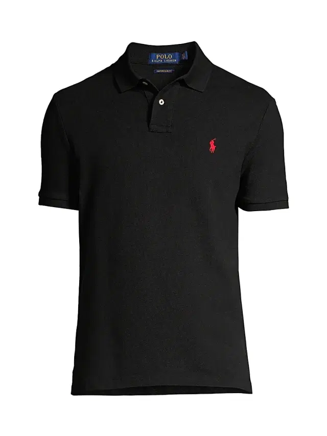 Polo Ralph Lauren Men's Mesh Classic-Fit Polo Shirt - Black