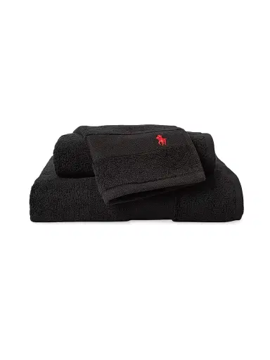 Ralph Lauren Polo Player Cotton Bath Mat - Polo Black - Size Bath Mat | Thumbnail 3